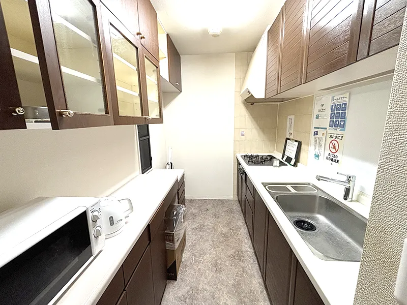分譲マンションならではのシステムキッチン