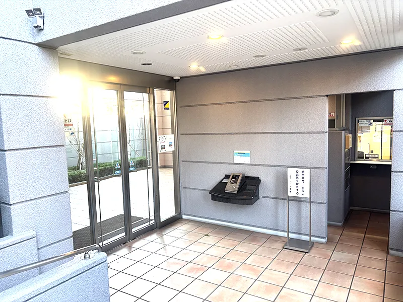 オートロックのエントランス